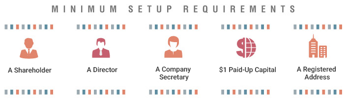 Setup requirement for subsidiary company registration in Singapore